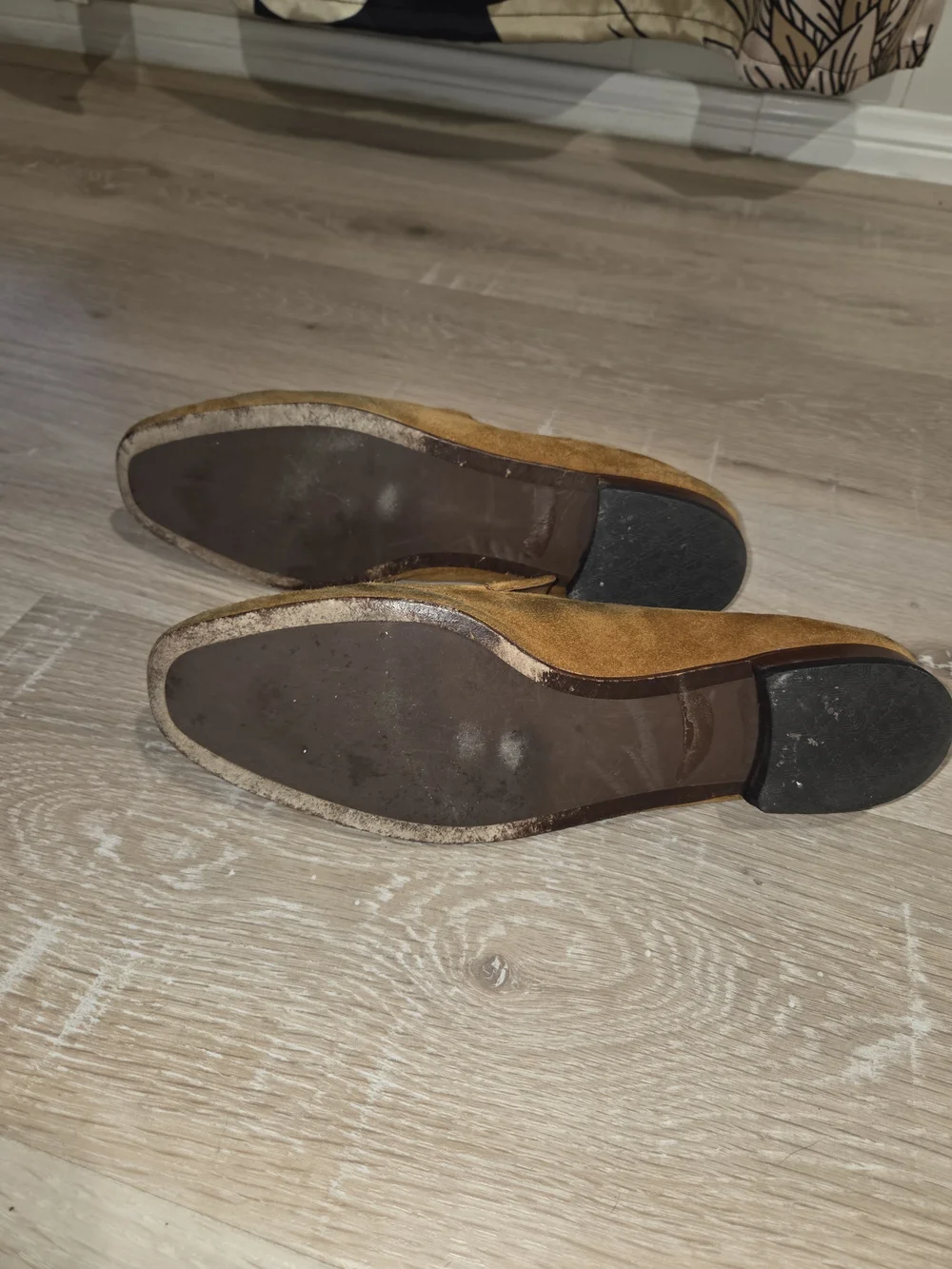 Tory Burch Kira 20 Elastic Womens Loafer Suede Leather Camel Tan Sz 9.5-10
